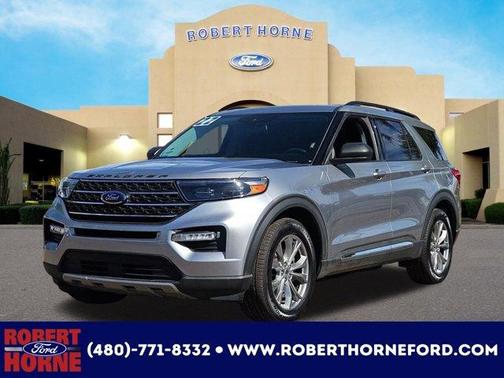 Silver 2022 Ford Explorer XLT