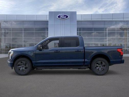 Agate Black Metallic 2025 Ford F-150 Lightning Flash