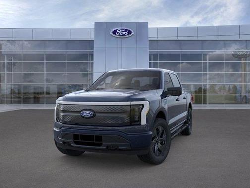Agate Black Metallic 2025 Ford F-150 Lightning Flash