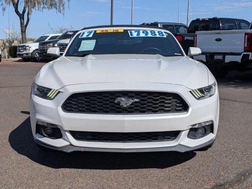 White Platinum Clearcoat Metallic 2017 Ford Mustang EcoBoost Premium