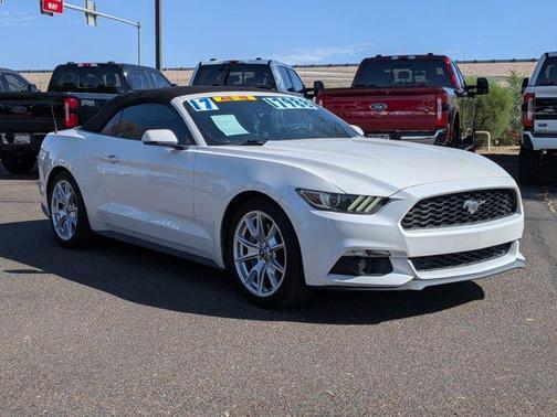 White Platinum Clearcoat Metallic 2017 Ford Mustang EcoBoost Premium