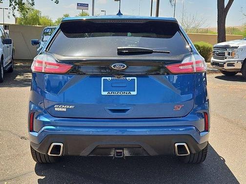 Blue 2019 Ford Edge ST