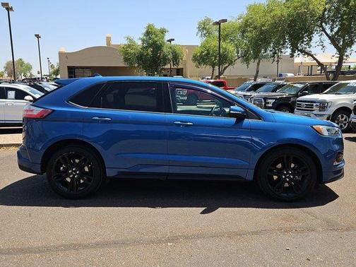 Blue 2019 Ford Edge ST