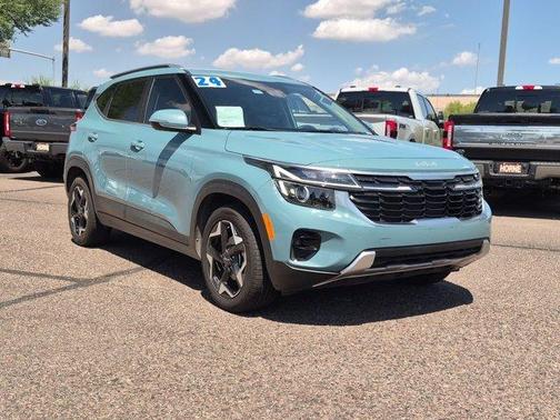 Blue 2024 Kia Seltos EX