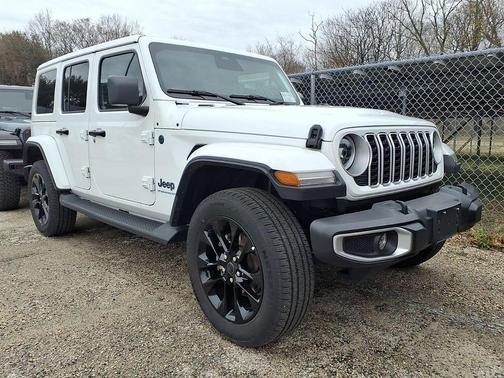 Bright White Clearcoat 2025 Jeep Wrangler 4xe Sahara