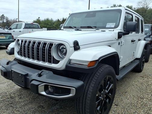 Bright White Clearcoat 2025 Jeep Wrangler 4xe Sahara
