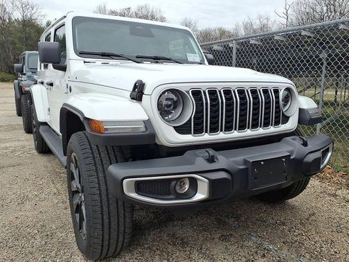 Bright White Clearcoat 2025 Jeep Wrangler 4xe Sahara