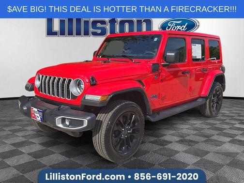 Firecracker Red Clearcoat 2025 Jeep Wrangler 4xe Sahara