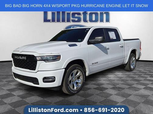 Bright White Clearcoat 2025 RAM 1500 Big Horn/Lone Star
