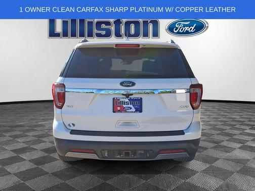 White Platinum Clearcoat Metallic 2019 Ford Explorer XLT