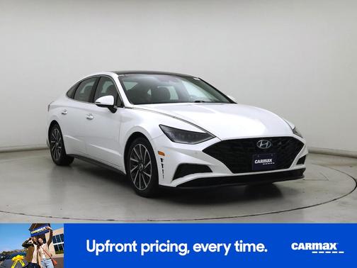 White 2021 Hyundai SONATA Limited