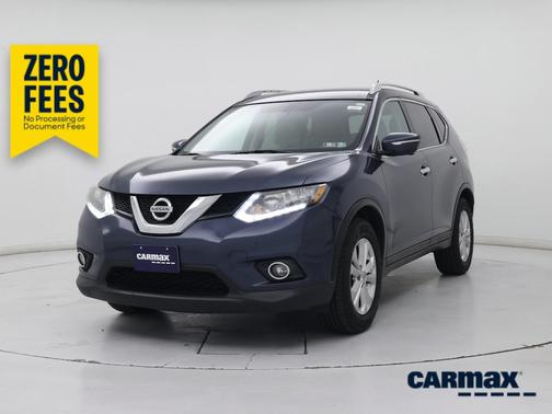 Blue 2015 Nissan Rogue SV