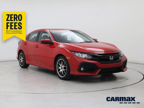 Red 2017 Honda Civic EX