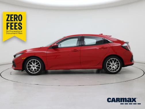 Red 2017 Honda Civic EX