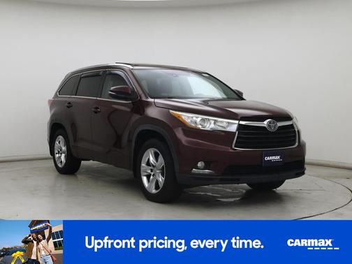 Red 2015 Toyota Highlander Limited Platinum