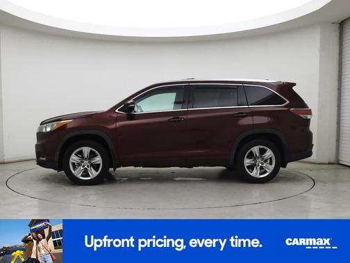 Red 2015 Toyota Highlander Limited Platinum