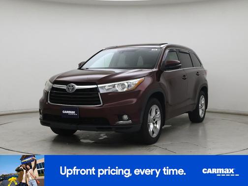 Red 2015 Toyota Highlander Limited Platinum