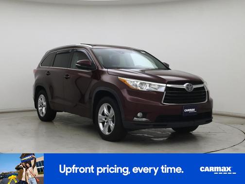 Red 2015 Toyota Highlander Limited Platinum