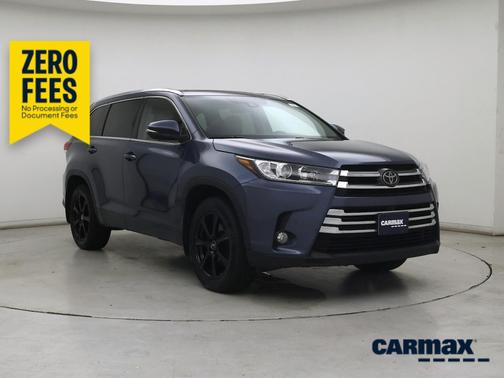 Blue 2017 Toyota Highlander Limited Platinum
