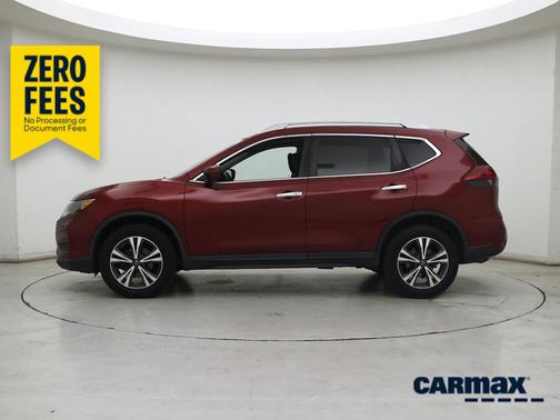 Red 2019 Nissan Rogue SV