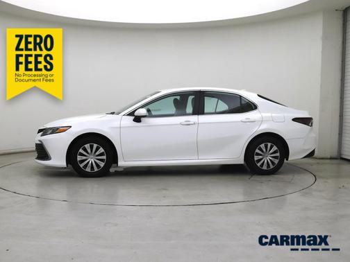 White 2022 Toyota Camry Hybrid LE