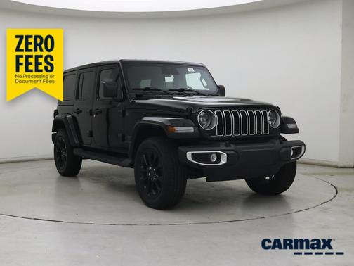 Black 2025 Jeep Wrangler 4xe Sahara