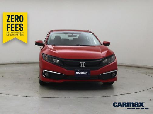 Red 2020 Honda Civic EX-L