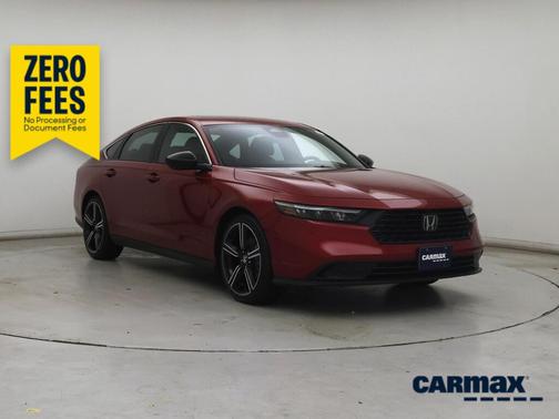 Red 2023 Honda Accord Hybrid Sport