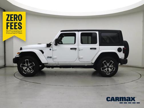 White 2024 Jeep Wrangler 4xe Sport S