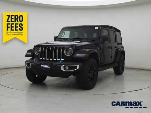 Black 2023 Jeep Wrangler 4xe Unlimited Sahara