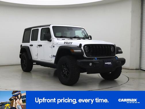 White 2024 Jeep Wrangler 4xe Willy's