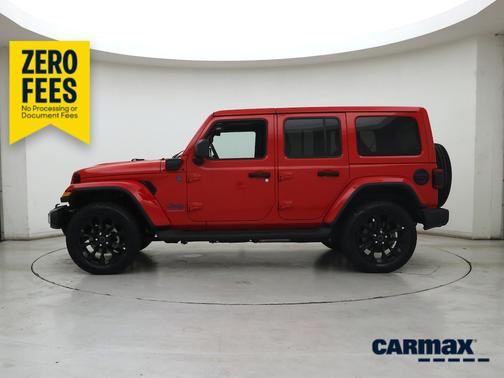 Red 2025 Jeep Wrangler 4xe Sahara