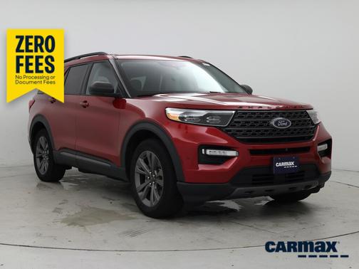 Red 2021 Ford Explorer XLT