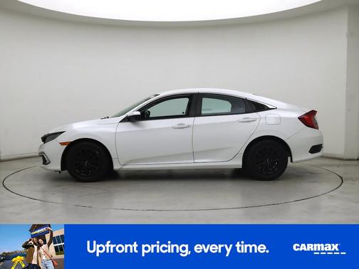 White 2019 Honda Civic LX