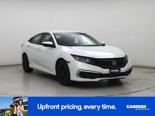 White 2019 Honda Civic LX