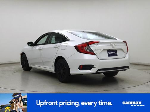 White 2019 Honda Civic LX