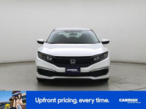 White 2019 Honda Civic LX