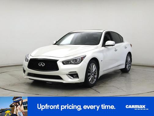 White 2018 INFINITI Q50 Luxe