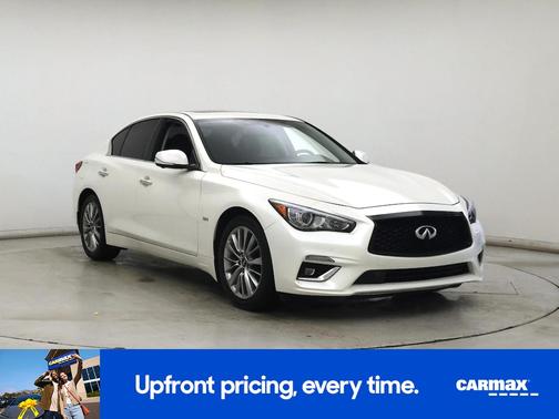 White 2018 INFINITI Q50 Luxe