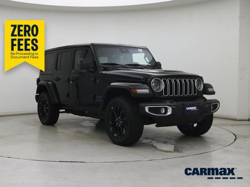 Black 2025 Jeep Wrangler 4xe Sahara
