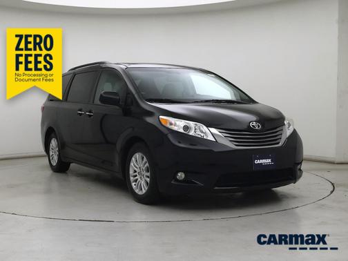 Black 2016 Toyota Sienna XLE