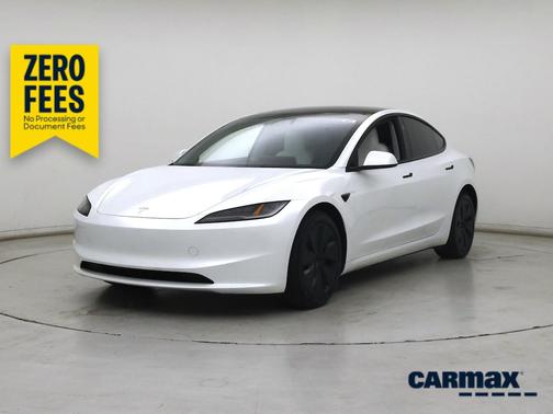 White 2025 Tesla Model 3 Long Range