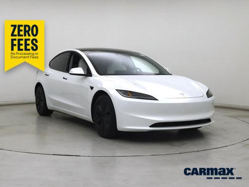 White 2025 Tesla Model 3 Long Range