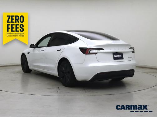White 2025 Tesla Model 3 Long Range