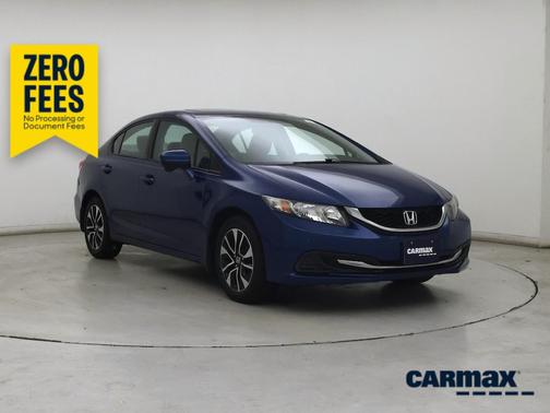 Blue 2014 Honda Civic EX