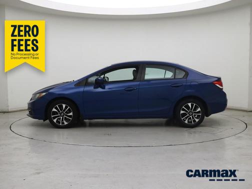 Blue 2014 Honda Civic EX