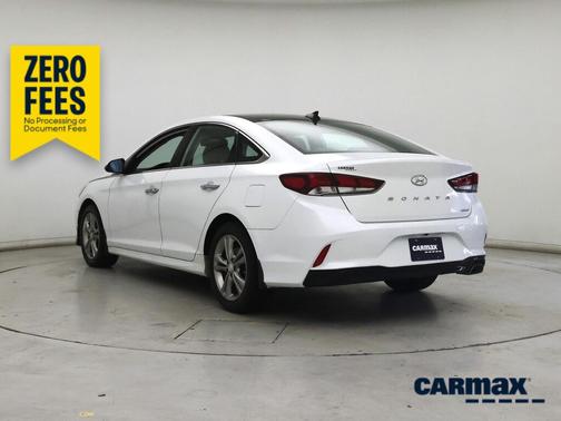 White 2019 Hyundai SONATA Limited