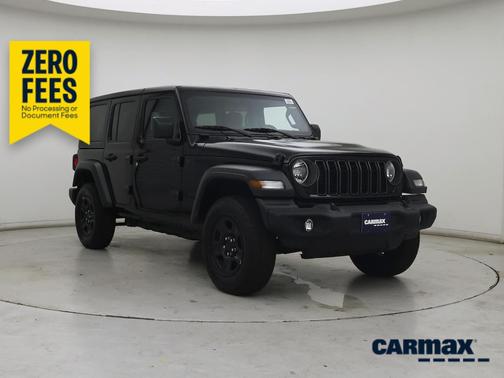 Black 2024 Jeep Wrangler Sport