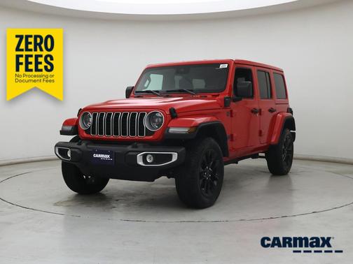 Red 2025 Jeep Wrangler 4xe Sahara
