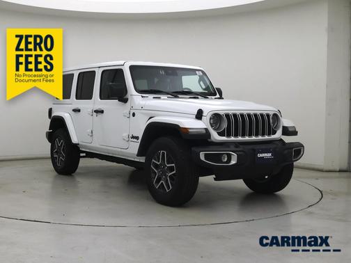 White 2025 Jeep Wrangler Sahara